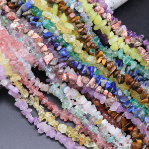 1 Chaîne De Perles De Bijoux En Pierre Naturelle De Gravier De Cristal De Forme Décontractée (Taille Des Perles : 3-5 Mm/5-8 Mm) h5 Image2