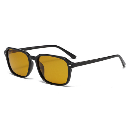 1 paire de lunettes de soleil pour femme, série Simple, décontractées, couleur unie, PC 2