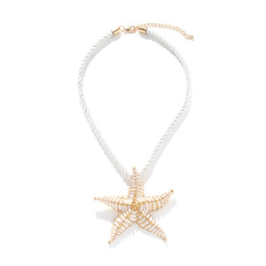 Colliers Pendentifs Étoiles De Mer En Alliage Pour Les Vacances h5