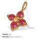Pendentif en or et zirconium rose Image10