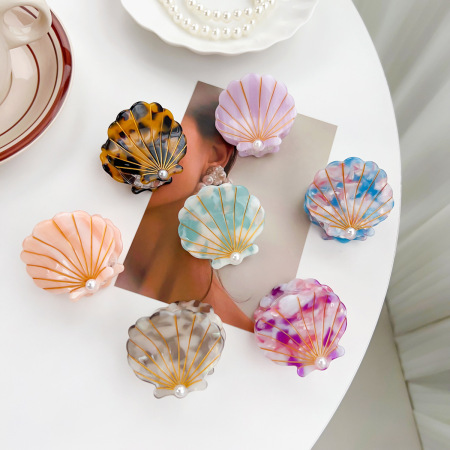 Pinces à cheveux pour femmes en acétate, série Simple Vacation Turtle