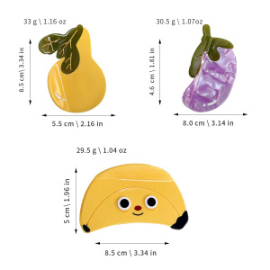 Pinces À Cheveux Pour Femmes En Acétate, Série Sweet Fruit, 1 Pièce h5 Image7