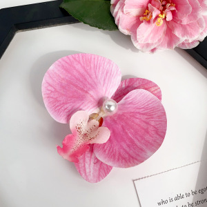 Pinces À Cheveux Pour Femmes En Tissu À Fleurs Douces De La Série Romantique h5 Image2