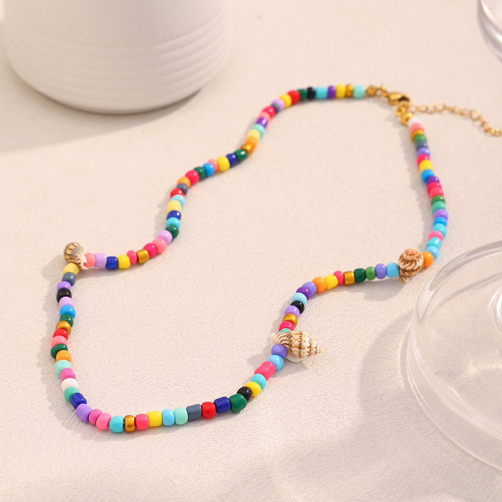 Colliers En Acrylique Pour Femmes, Série Jelly Colored Beach Vacation Image7