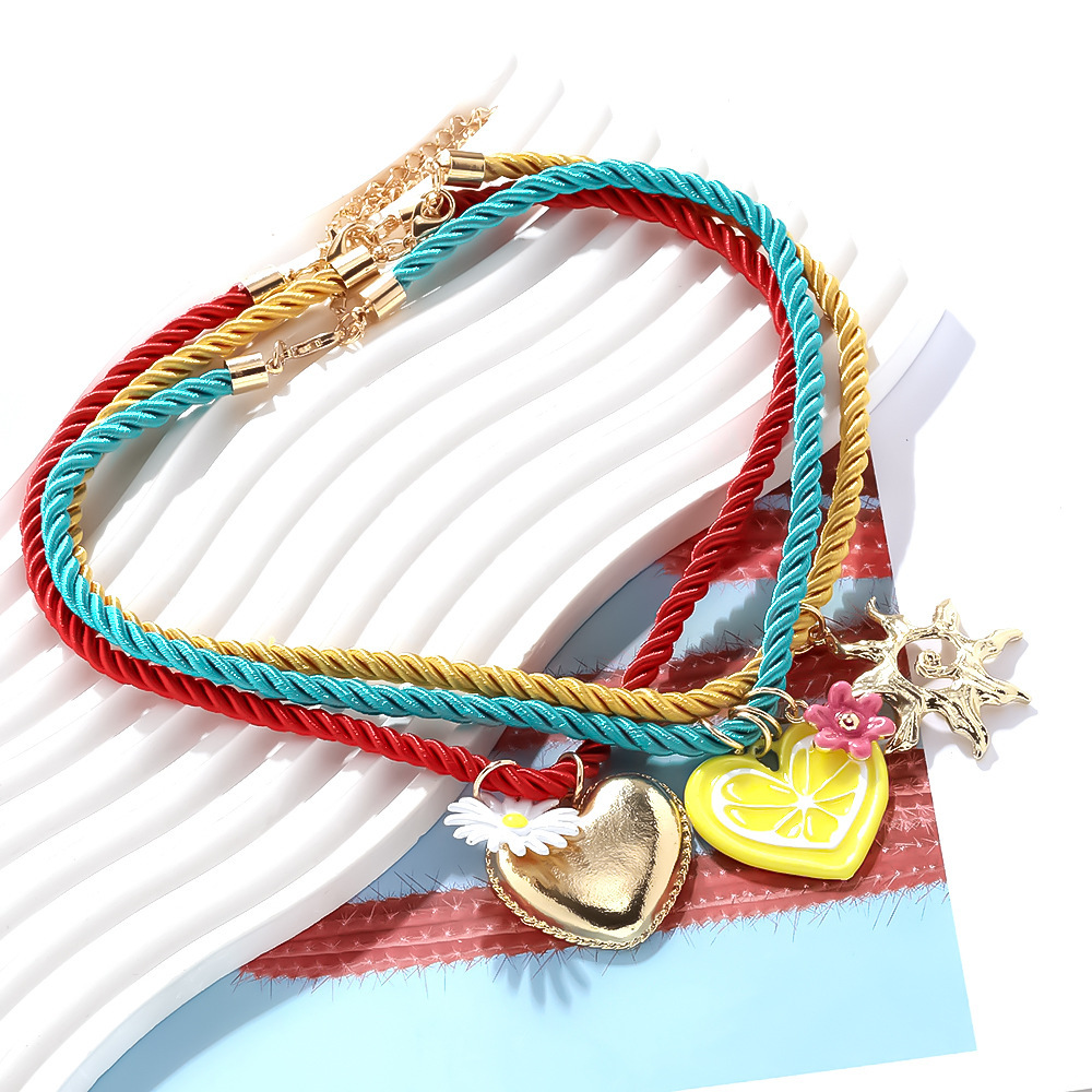Colliers À Pendentif En Alliage Sweet Heart Image2