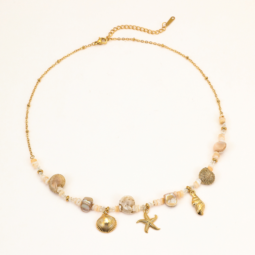 Colliers Pour Femmes Avec Pendentif Sur Le Thème De L'Océan, Style Complexe Hôtelier 