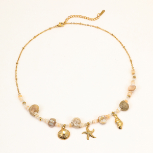Colliers Pour Femmes Avec Pendentif Sur Le Thème De L'Océan, Style Complexe Hôtelier h5 