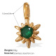 Pendentif en or et zircon vert Image2