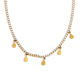 Collier en forme de larme avec zircons - Or Image2