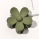 Grande épingle à cheveux givrée à fleurs - Vert militaire Image15