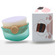 Pinceau fond de teint White Whale - Motif bambou + Cyan semi-transparent + Base de riz blanche + Emballage boîte couleur Image7