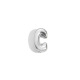 Collier pendentif lettre minuscule creuse - Acier - C Image29