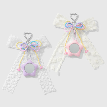 Charms de sac en forme de nœud papillon en perles 2