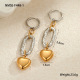 Boucles d'oreilles en forme de cœur assorties aux couleurs 