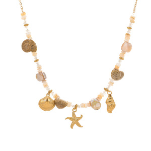 Colliers Pour Femmes Avec Pendentif Sur Le Thème De L'Océan, Style Complexe Hôtelier h5 Image6