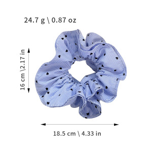 1 Chouchou Pour Femme En Tissu À Rayures Élégantes, Série Simple h5 Image2
