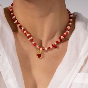 Colliers Pendentifs Pour Femmes, Charmants, En Acier Inoxydable Polychrome, Étanches, Couleur Or h5 Image6