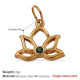 Pendentif en or et diamant vert Image16