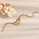 Bracelet pendentif pièce double chaîne - or - 3 Image3