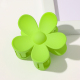 Grande épingle à cheveux givrée à fleurs - Vert gazon Image12
