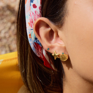 Ensembles De Boucles D'Oreilles Couleur Or En Acier Inoxydable Ins Style h5 Image3