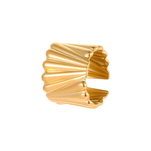 1 Paire De Bagues Ajustables En Acier Inoxydable Pour Femme, Série Simple Daily Strip h5 Image5