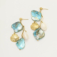 Boucles d'oreilles coquillage bleu Image11