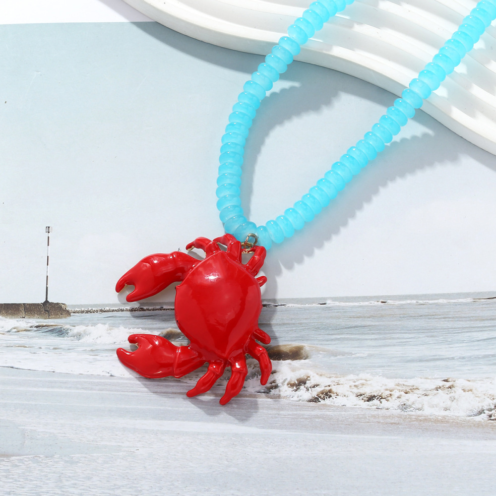 Colliers De Perles En Alliage De Crabe Image4