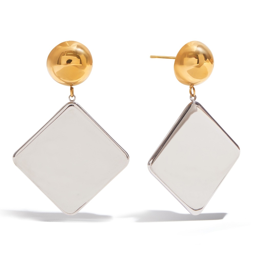 Boucles D'Oreilles Pendantes En Acier Inoxydable Étanche, De Couleurs Assorties h5Image3