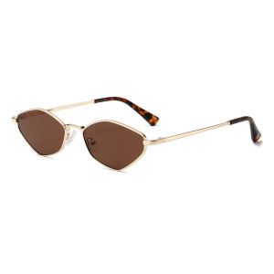 1 Paire De Lunettes De Soleil Simples En Métal De Couleur Unie Pour Femmes h5 Image7