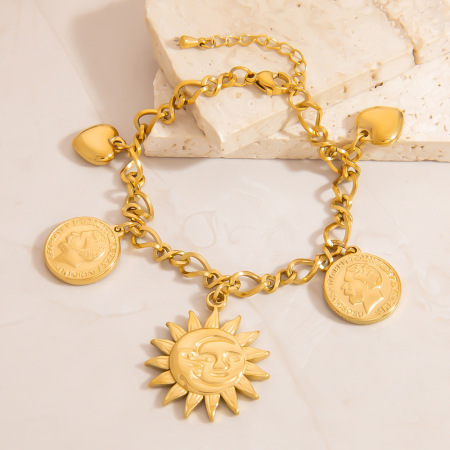 Bracelet de cheville femme étanche en acier inoxydable avec pendentif étoile de mer léger et luxueux