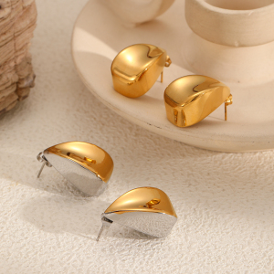 Boucles D'Oreilles Clous Classiques En Acier Inoxydable Imperméable De Couleurs Assorties h5 Image4