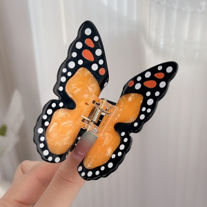 1 Pince À Cheveux En Pvc Pour Femme, Motif Papillon Et Abeille h5 