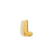 Collier pendentif lettre minuscule creuse - Or - L Image12