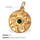 Pendentif en or et diamant vert Image21