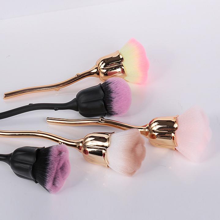 Pinceau À Poudre En Forme De Rose Pour Maquillage Pour Femme Image3