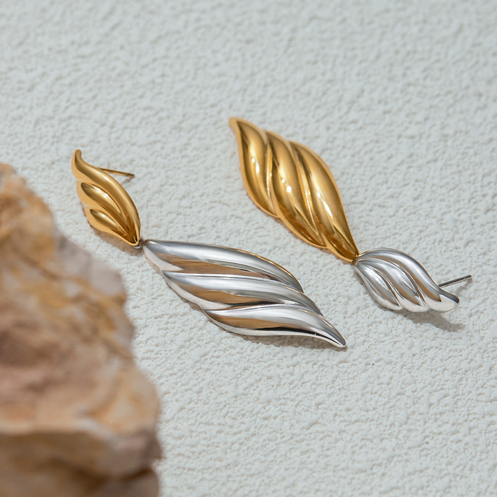 Boucles D'Oreilles Pendantes En Acier Inoxydable Étanche, De Couleurs Assorties Image4
