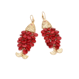 Boucles D'Oreilles De Soirée Rétro Luxueuses En Alliage, Motif Coquillage. h5 Image3