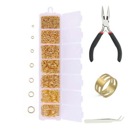 Kits de fabrication de bijoux en alliage de couleur unie, série simple