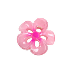 Pinces À Cheveux En Plastique Pour Femmes, Série Simple, Motif Fleur Douce h5 Image4