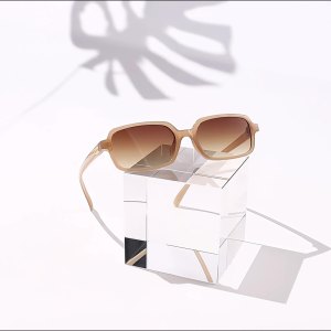 1 Paire De Lunettes De Soleil Pour Femme, Série Simple, Décontractées, Couleur Unie, Pc h5 Image6