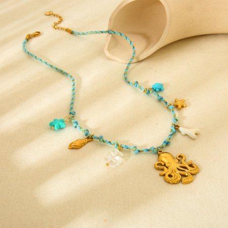 1 paire de colliers pendentifs tortue romantiques pour femmes, en acier inoxydable étanche couleur or 2