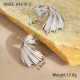 Boucles d'oreilles couleur acier Image2