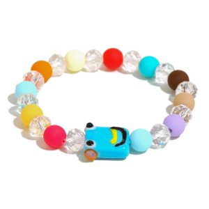 Bracelets De Perles Acryliques Pour Femmes, Série Jelly Colored Beach Vacation h5 Image5