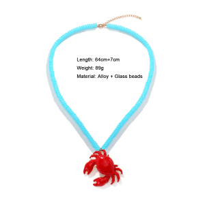 Colliers De Perles En Alliage De Crabe h5 
