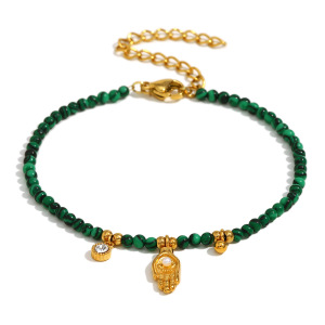 Bracelet En Acier Inoxydable Étanche Avec Pendentif Rétro De Luxe (1 Pièce) h5 