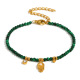 Pendentif palmier en pierre naturelle - Or - 1 