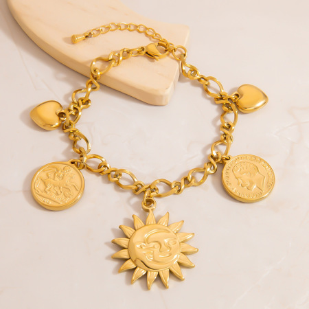 Bracelet de cheville femme étanche en acier inoxydable avec pendentif étoile de mer léger et luxueux 2