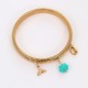 Bracelet coquillage bleu Image2