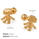 Boucles d'oreilles piercing en or Image4